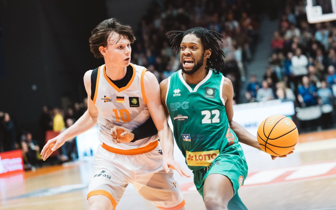 Die EPG Guardians Koblenz unterliegen mit stark dezimiertem Kader gegen den Tabellenführer Science City Jena mit 103:48 (56:24)